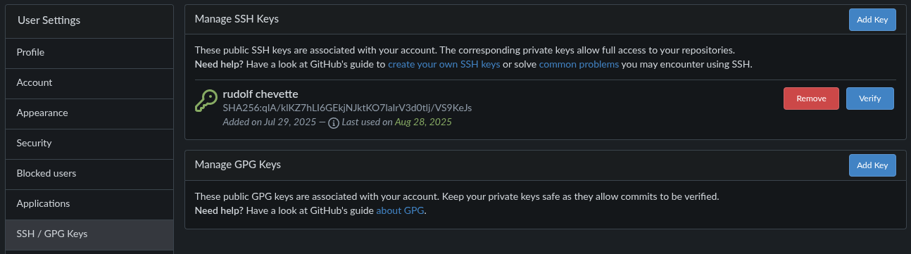 Reviewing ssh public keys